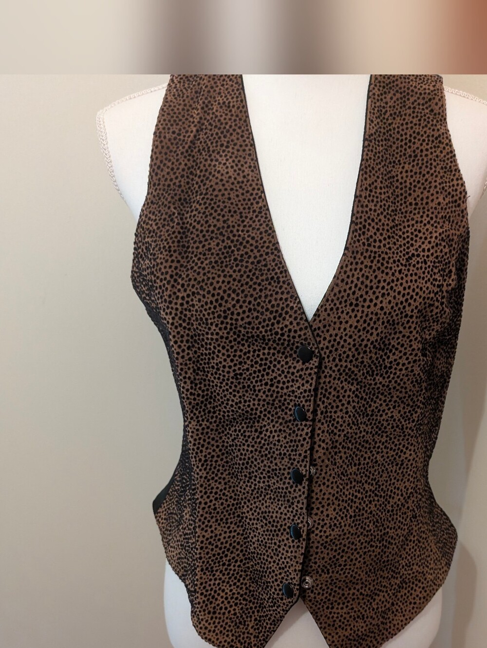 Vintage Firenze Leather Vest Size M